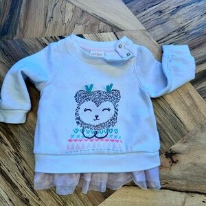 Cat & Jack Light Blue Kids Sweatshirt with Bear Print